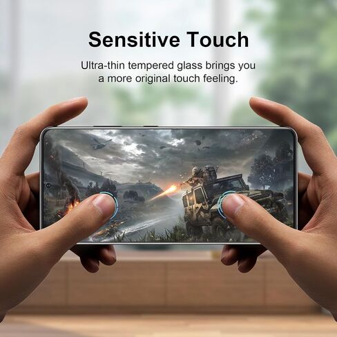 [2 Pack] for Galaxy S21 Ultra Tempered Glass Screen Protector 6.8-Inch, Fingerprint Unlock, 9H 3D HD Curved Full Coverage Glass Film for Galaxy S21 Ultra 5G in Saudi Arabia