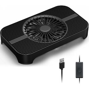X3 USB Cooling Fan, 18dB Ultra Quiet 140mm USB PC Fan with Built-in Cable & One-Touch Switch for Router, Laptop, Receiver, Amplifier, DVR, PlayStation, Xbox, Computer Cabinet Cooling