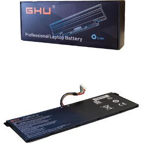 GHU Premium AC14B8K Battery for Acer, 48Wh Fast Charge, Polymer Cell, UL Certified Over 500 Recharge Cycles [15.2V 48Wh AC14B8K]