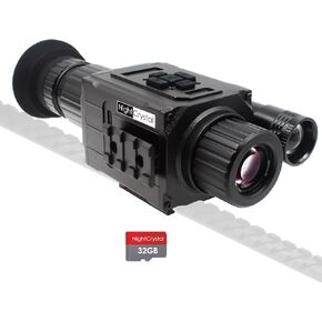 M6 Night Vision Scope - 1080p HD Infrared Digital Riflescope مع AI Zoom ، إضاءة IR قابلة للتعديل ، وشاشة AMOLED كبيرة الصيد والمراقبة النهارية والليل (بدون بطارية)