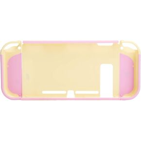 Gamepad Protective Housing Cover (Light Yellow + Pink)