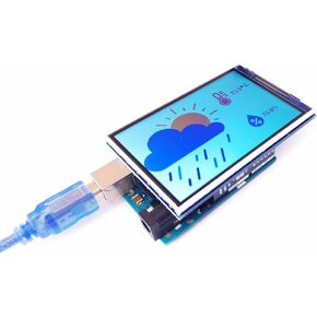 سعة 3.5 بوصة TFT LCD شاشة شاشة درع لأردوينو ، 320 × 480 لون RGB الكامل ، ILI9486 ، واجهة متوازية 8 بت ، متوافقة مع Arduino Uno R3/R4 ، MEGA ، مستحقة ، GIGA R1 ، غير الحصص ،