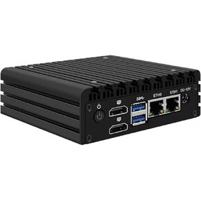 X86 P5 MINI PC ، 12th Gen Core 3-N355 ، (حتى 3.90 GHz) 32GB DDR5 1TB NVME ، 2*I226-V ، 2.5G LAN ، الكمبيوتر بدون مروحة