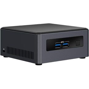 Intel NUC UCFF (NUC7i7DNHE) Desktop PC Bundle with Wireless Keyboard and Mouse, Core i7-8650U Quad-Core 1.9GHz, 32GB DDR4, 1TB NVME SSD, UHD Graphics 620, Windows 10 Pro