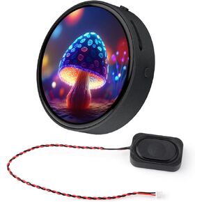 Waveshare ESP32-S3 1.75inch AMOLED Round Touch Display Development Board, 32-bit LX7 Dual-core, 466×466, QSPI, Dual Digital Microphones Array, ESP32 with Display, with Case