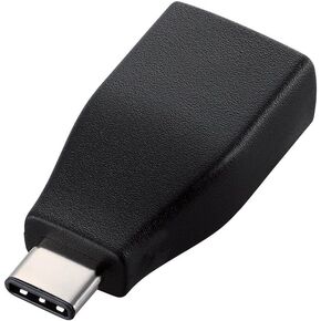 ELECOM USB-C Conversion Adapter C-A Female [Black] USB3-AFCMADBK (Japan Import)