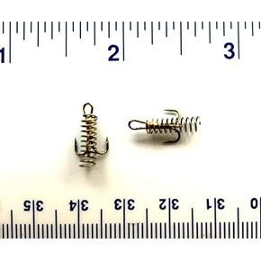 50 Gerry's Tackle 2X Strength Bronze Dough Bait Treble Hooks Size 14