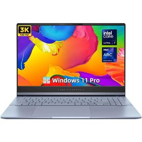 ASUS VivoBook S 15 15.6" 3K OLED Intel Ultra 7 155H 1.4 GHz up to 4.8 GHz 16GB RAM 1TB M.2 NVME PCIe 4.0 SSD Intel Arc Graphics Windows 11 Home Laptop, Mist Blue - S5506MA-WS76