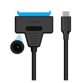 USB 3.0 2.0 SATA 3 Cable Sata to USB 3.0 Adapter Up to 6 Gbps Support 2.5 Inch External HDD SSD Hard Drive 22 Pin Sata III Cable(Dual USB2.0-A)