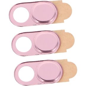 NUOBESTY 3pcs Webcam Covers Rose Gold Protective Lens Shield Easy to Install and Use Privacy Cover for Computers and Phones Lightweight Design