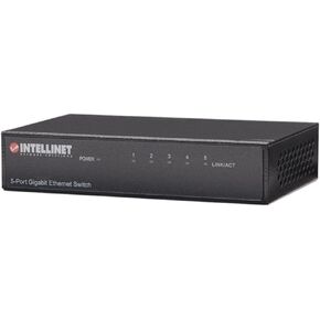 Intellinet 530378 Ethernet Switch 5-Port Auto MDI-X Gigabit Desktop Style Electronics Computers Accessories