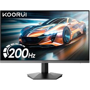 KOORUI 24 inch IPS 200Hz Gaming Monitor HDR400 FHD 1920X1080p Support Freesync DP HDMI Frameless Design Computer Monitors G2411P