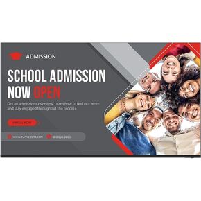 Sharp NEC Display AQUOS 4P-B50EJ2U Digital Signage Display - 49.5" LCD - High Dynamic Range (HDR) - 3840 x 2160 - Direct LED - 300 Nit - 2160p - HDMI - USB - SerialEthernet