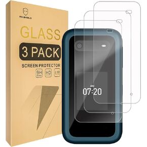 Mr.Shield Screen Protector compatible with Nokia 2780 Flip / 2660 Flip [Tempered Glass] [3-Pack] [Japan Glass with 9H Hardness]
