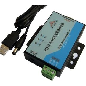 RS232 to RS485 Interface Data Converter, Optical Isolation, USB DC5V Power Supply, with USB Powr Cord and RS232 Cable
