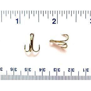 100 Gerry's Tackle 3X Strong Bronze Treble Hooks Size 12
