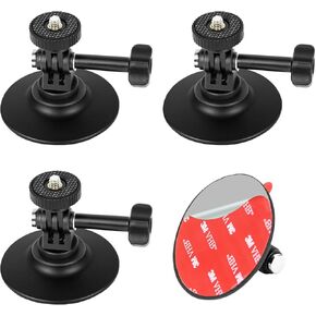 emart emart undisive kiting kit ، gopro mount mount base sticky in base متوافق مع Insta360 x4 x3 x2 واحد Rs لـ GoPro Max 360 Panoramic Camera Hero 13/12/11/10/9 DJI Motorcycle Accessories (3 pcs)