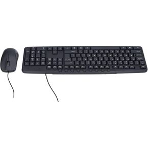 ZJchao Wired Keyboard Mouse Combo Ergonomic Design 113 Keys Keyboard 1000DPI Mouse for Desktop Laptop