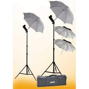ePhoto 2 x Off Camera Flash Photography Umbrella Flash Shoe Mount Swivel Flash Adapter
