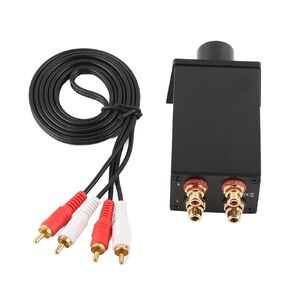 Black Volume Controller, High Precision Passive Preamp, Aluminum Alloy Amplifier Components for Home Audio System