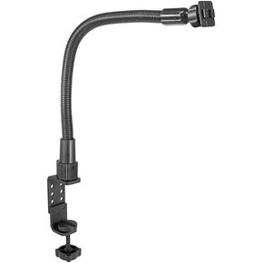 ARKON Heavy-Duty Desk Cart or Table Clamp Mount with 22-inch Gooseneck – Dual-T Compatible Retail Black