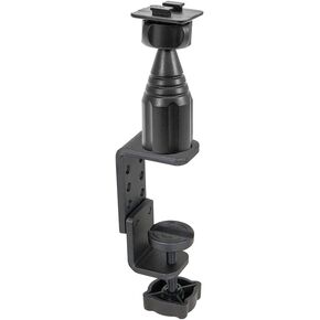 ARKON Mounts Heavy Duty Desk Cart or Table Mounting Pedestal with 4 inch Arm and C Clamp Base
