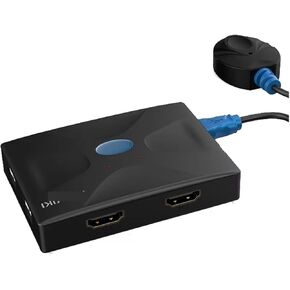 KVM Switch USB HDMI-Compatible Box 2 in 1 Out Mouse Keyboard Display Sharing Device