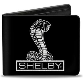 Carroll Shelby Wallet, Bifold, Shelby Tiffany Box Black White, Vegan Leather