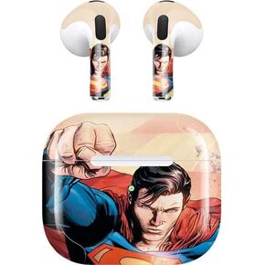 Skinit Decal Audio Skin Compatible with Apple AirPods (3rd Gen, 2021) - Officially Licensed Warner Bros Superman Super Strength Design