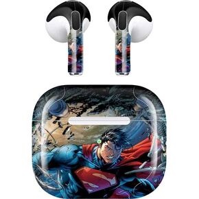 Skinit Decal Audio Skin Compatible with Apple AirPods (3rd Gen, 2021) - Officially Licensed Warner Bros Comic Superman Design