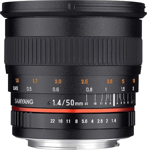 Samyang SY50M-E عدسة المقربة الثابتة Prime 50mm F1.4 لكاميرات Sony E-Mount القابلة للتبديل in Saudi Arabia