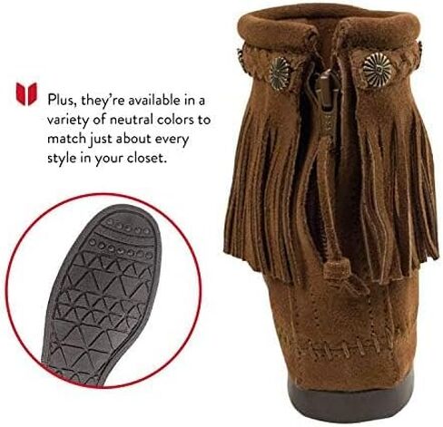 Minnetonka Women's High Top Back Zip Boots in Saudi Arabia