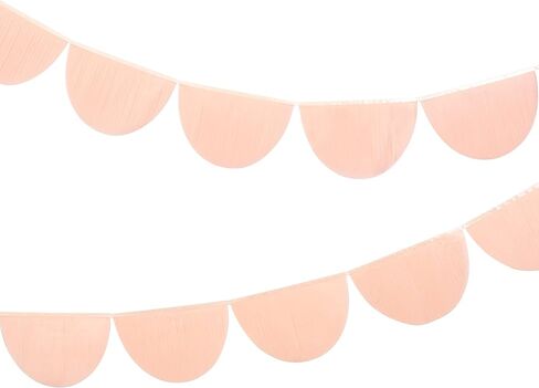 Meri Meri Rainbow Tissue Paper Scallop Garlands (Pack of 2) in Saudi Arabia