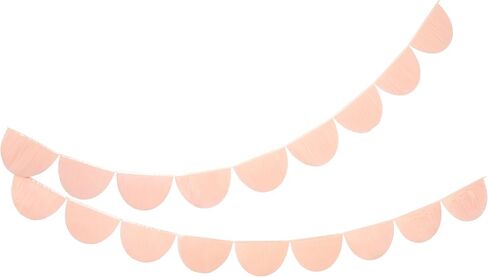 Meri Meri Rainbow Tissue Paper Scallop Garlands (Pack of 2) in Saudi Arabia