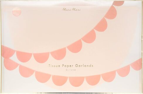 Meri Meri Rainbow Tissue Paper Scallop Garlands (Pack of 2) in Saudi Arabia