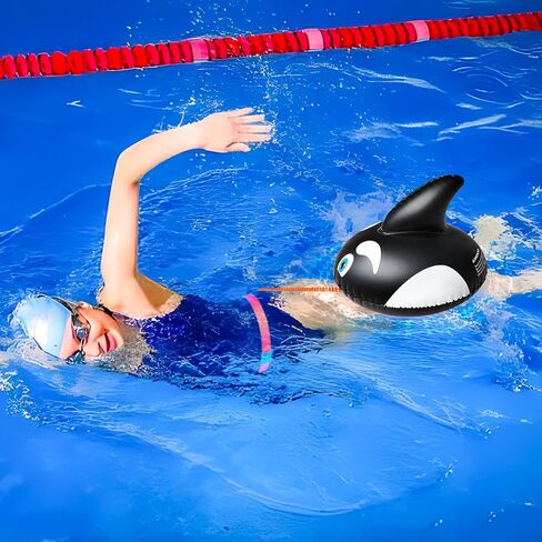 OLNIEZZL Swim Buoy for Open Water,Pool Buoy Swim Training Snorkel Float,Swimming Belt Floatation Devices for Adults Swimming Bubble Safety Float with Adjustable Waist Belt in Saudi Arabia