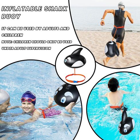 OLNIEZZL Swim Buoy for Open Water,Pool Buoy Swim Training Snorkel Float,Swimming Belt Floatation Devices for Adults Swimming Bubble Safety Float with Adjustable Waist Belt in Saudi Arabia