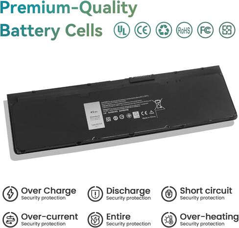 7.4V 45Wh WD52H VFV59 Laptop Battery for Dell Latitude E7240 Latitude E7250 Ultrabook Notebook F3G33 KWFFN J31N7 451-BBFW 451-BBFT 451-BBFX 451-BBFY GD076 GVD76 HH J8KP NL CVF0 F3G33 W57CV in Saudi Arabia