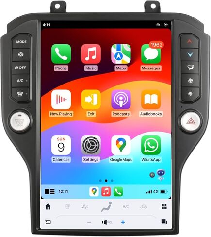Qualcomm Android 13 Radio for Ford Mustang 2015-2020 Stereo Upgrade 14.4 inch 2K IPS Screen 8G+128G Build-In Wireless Carplay/Android Auto/WiFi 4G LTE in Kuwait