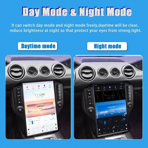 Qualcomm Android 13 Radio for Ford Mustang 2015-2020 Stereo Upgrade 14.4 inch 2K IPS Screen 8G+128G Build-In Wireless Carplay/Android Auto/WiFi 4G LTE in Kuwait