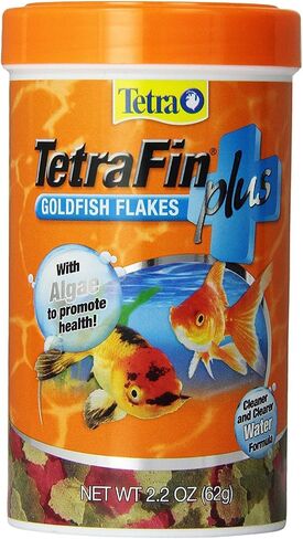 TetraFin Plus Goldfish Flakes 7.06 Ounces, Balanced Diet, With Algae To Promote Health in Saudi Arabia