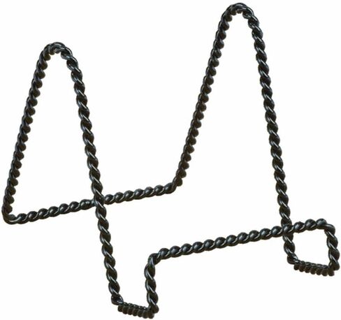 tripar 23 – 1242 Twisted سلك طبق/حامل لوحة حامل العرض ، باللون الأسود ، مقاس 6. 5 " in Kuwait
