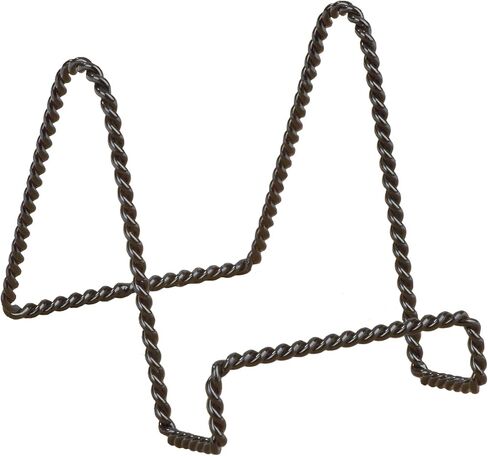 tripar 23 – 1242 Twisted سلك طبق/حامل لوحة حامل العرض ، باللون الأسود ، مقاس 6. 5 " in Kuwait