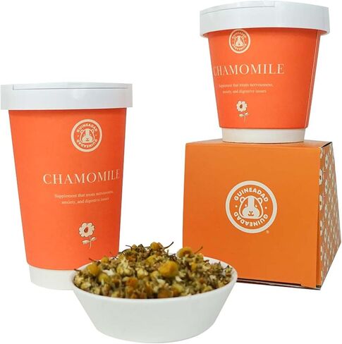 أطعمة خنزير غينيا العضوية - طعام خنزير غينيا مع عبوة مريحة - نكهة البابونج - 0.9 أونصة - تساعد أطعمة خنزير غينيا في الترابط - نسبة عالية من التغذية، جيدة للهضم - صغيرة in Kuwait