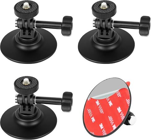 emart emart undisive kiting kit ، gopro mount mount base sticky in base متوافق مع Insta360 x4 x3 x2 واحد Rs لـ GoPro Max 360 Panoramic Camera Hero 13/12/11/10/9 DJI Motorcycle Accessories (3 pcs) in Kuwait