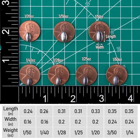 Dr.Fish 100 Pack Oval Split Shot Sinkers Fishing Weights, Lead Weight Clip on Fishing Line Fishing Sinker Freshwater Saltwater in Saudi Arabia