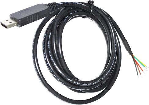 Industrial FT232RL CHIP USB to RS232 Converter 6PIN 6P WE Wire END Open Serial Cable Compatible with USB-RS232-WE-1800-BT(3metres) in Saudi Arabia