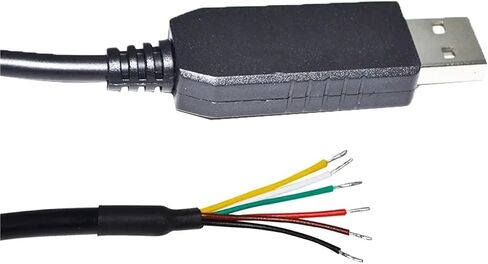 Industrial FT232RL CHIP USB to RS232 Converter 6PIN 6P WE Wire END Open Serial Cable Compatible with USB-RS232-WE-1800-BT(3metres) in Saudi Arabia