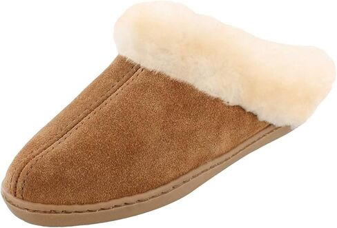 Minnetonka Women's Suede Sheepskin Mule Slipper in Kuwait
