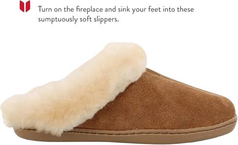 Minnetonka Women's Suede Sheepskin Mule Slipper in Kuwait